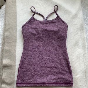 Lululemon purple fitted racerback tank